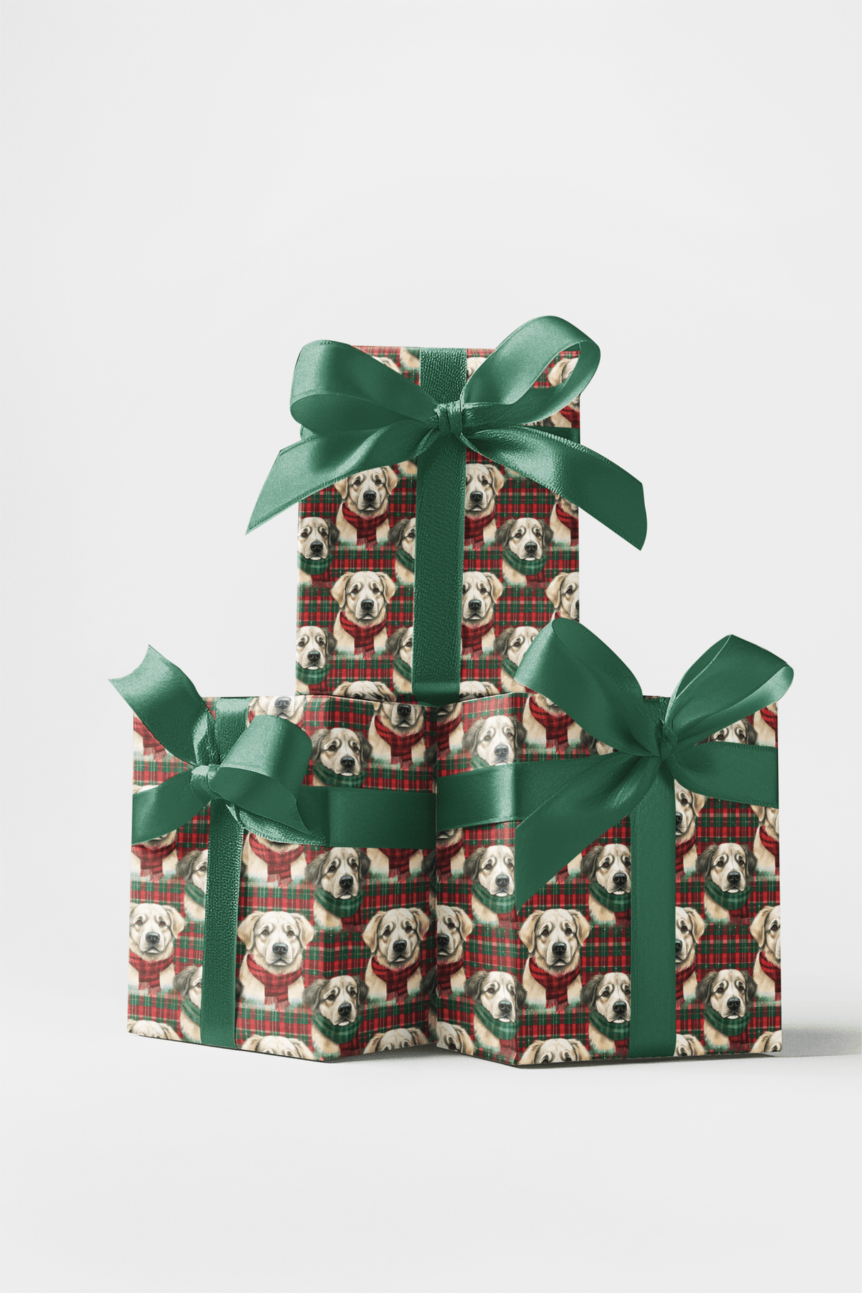 Great Pyrenees Plaid Parade - London Penny Gift Wrap