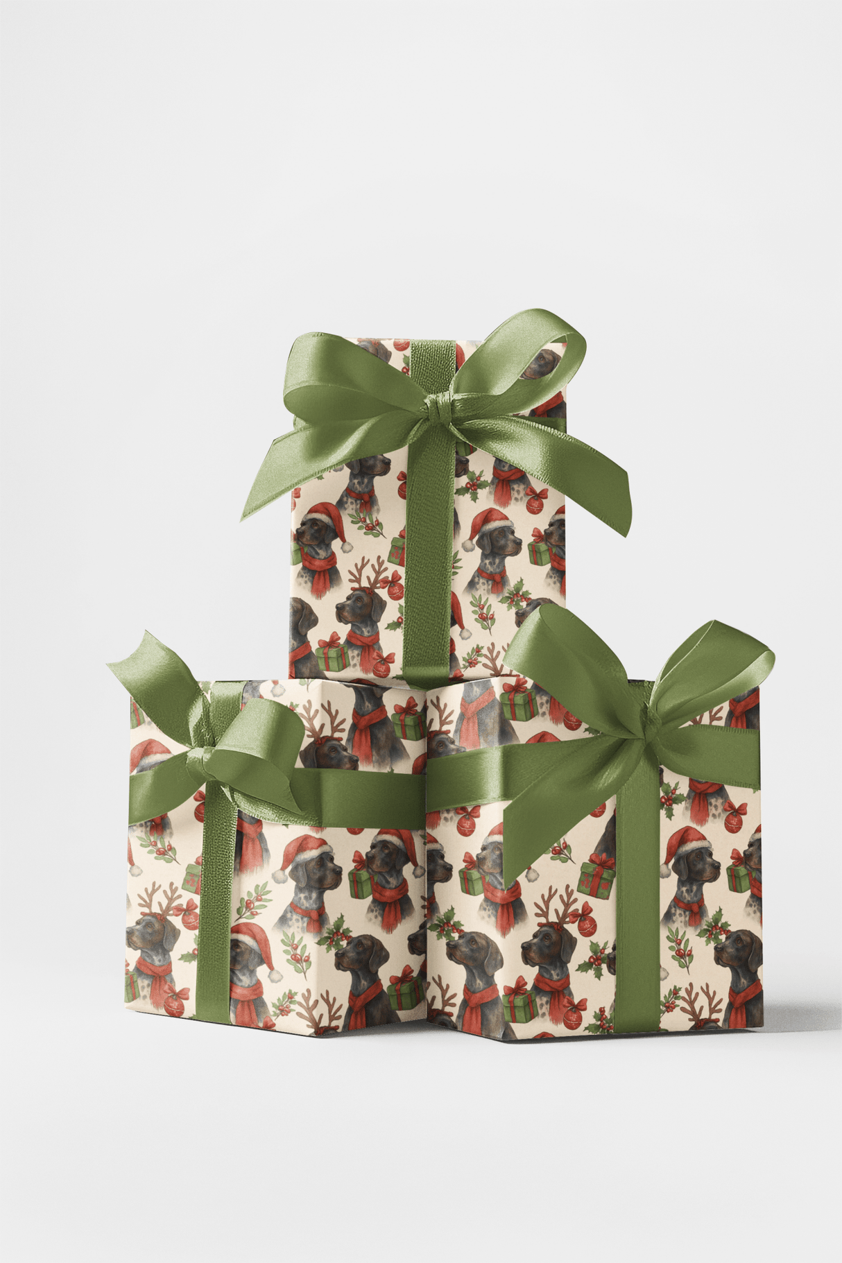 Mistletoe & Pointer Toes - London Penny Gift Wrap