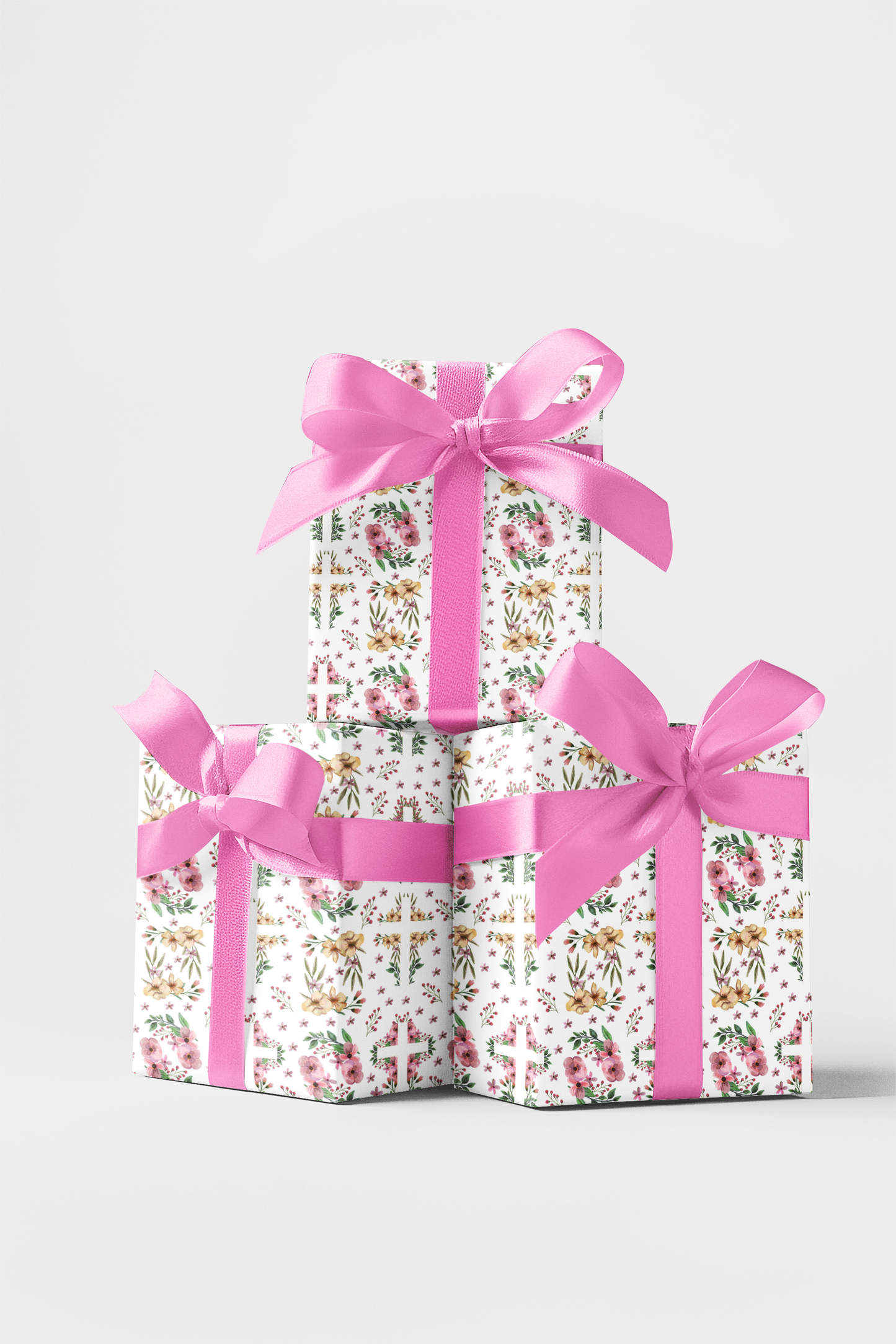 Easter Floral Cross - Earth Tone