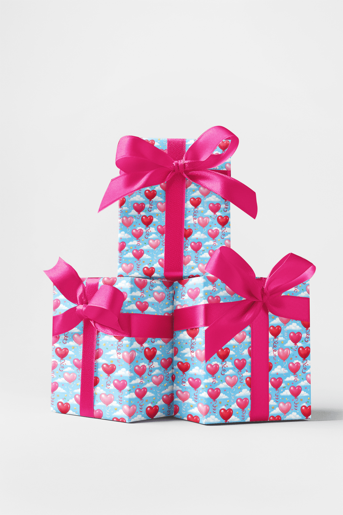 Heart Balloon Parade - London Penny Gift Wrap