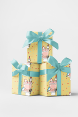 Birthday Birdie Bash Wrapping Paper | Michelle Gilsey | Artist Corner