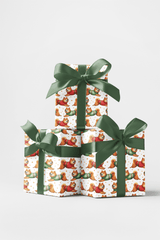Shiba in Holiday Motion - London Penny Gift Wrap