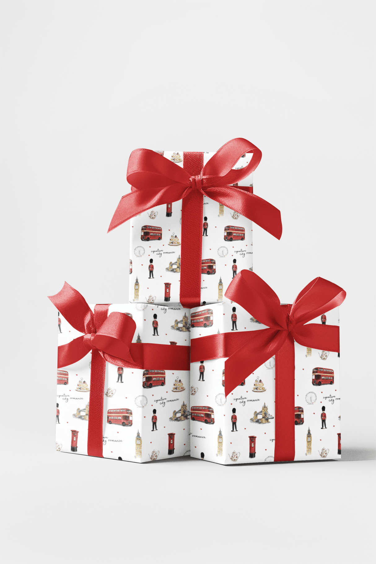 London Love Postcards - London Penny Gift Wrap