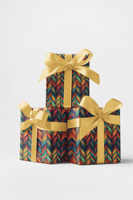Herringbone Haven - London Penny Gift Wrap