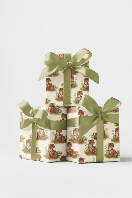 Stripes in Bloom - London Penny Gift Wrap
