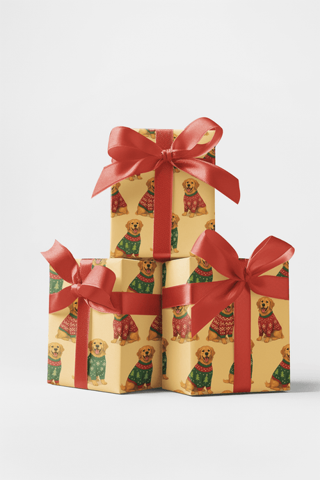 Golden Sweater Party - London Penny Gift Wrap