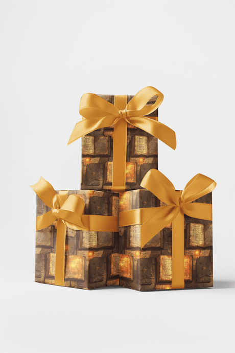 Ancient Quest Journal Glossy Wrapping Paper - London Penny Gift Wrap