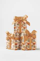 Golden Retriever Fall - London Penny Gift Wrap