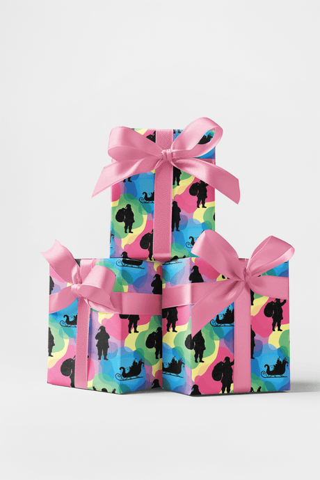 Holiday Silhouettes - London Penny Gift Wrap