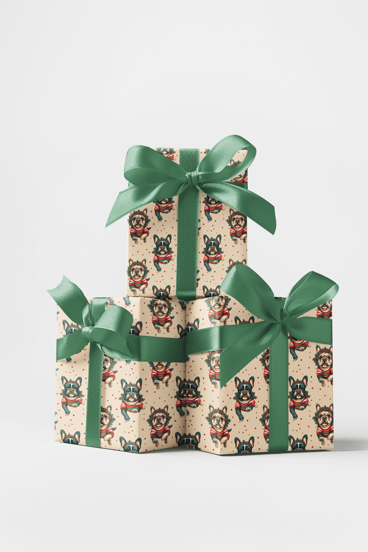 Frenchies Holiday Sweaters - London Penny Gift Wrap