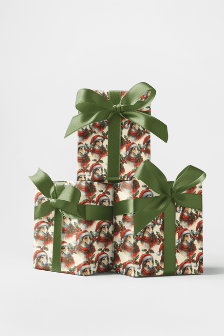 Holly Crowned Elegance - London Penny Gift Wrap
