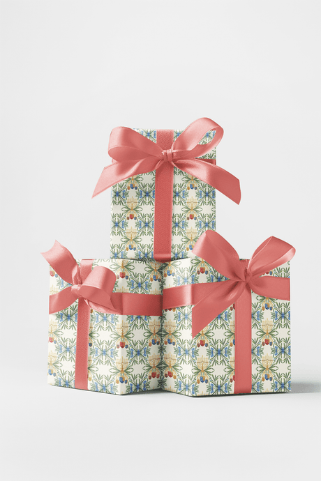 Hanukkah Florals - London Penny Gift Wrap