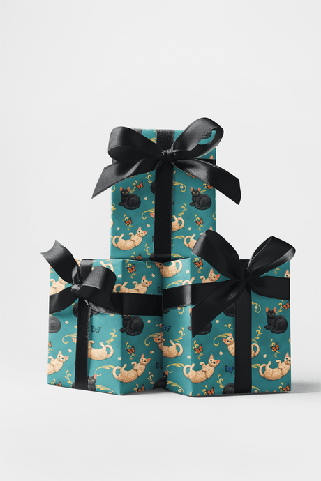 Devon Rex Whimsy - London Penny Gift Wrap