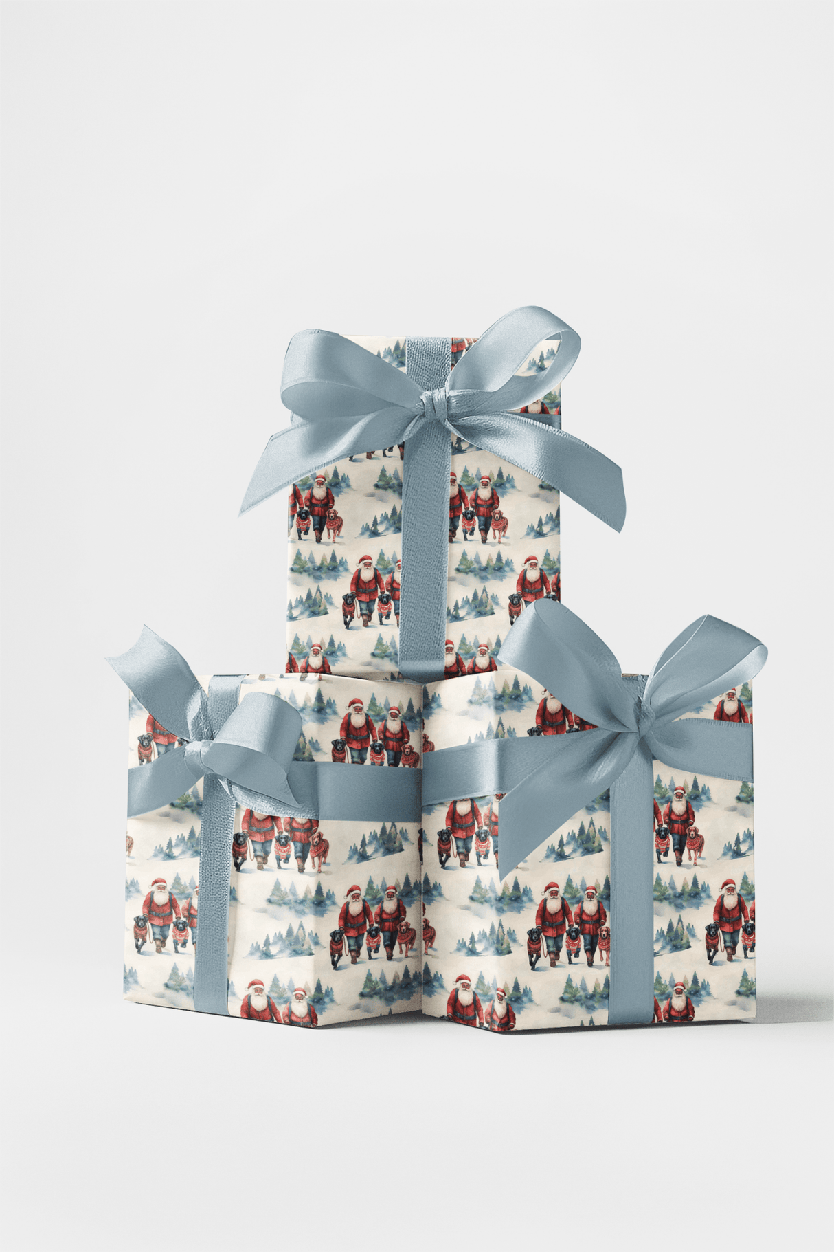 Santa's Dog Parade - London Penny Gift Wrap