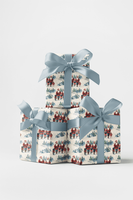 Santa's Dog Parade - London Penny Gift Wrap