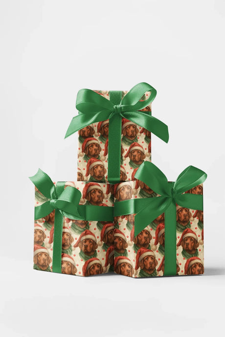 Chestnut Coats & Christmas Calm - London Penny Gift Wrap