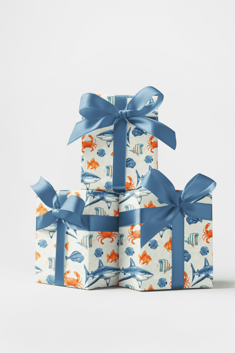 Ocean Whimsy - London Penny Gift Wrap