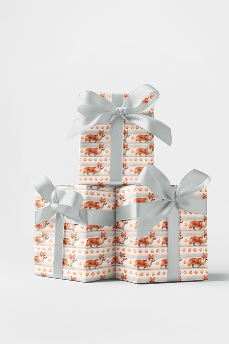 Pastel Paw Parade - London Penny Gift Wrap