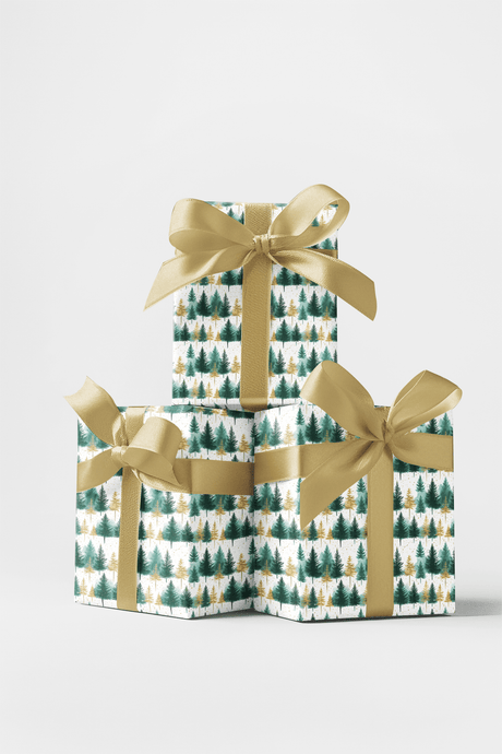 Festive Fir Tiers - London Penny Gift Wrap