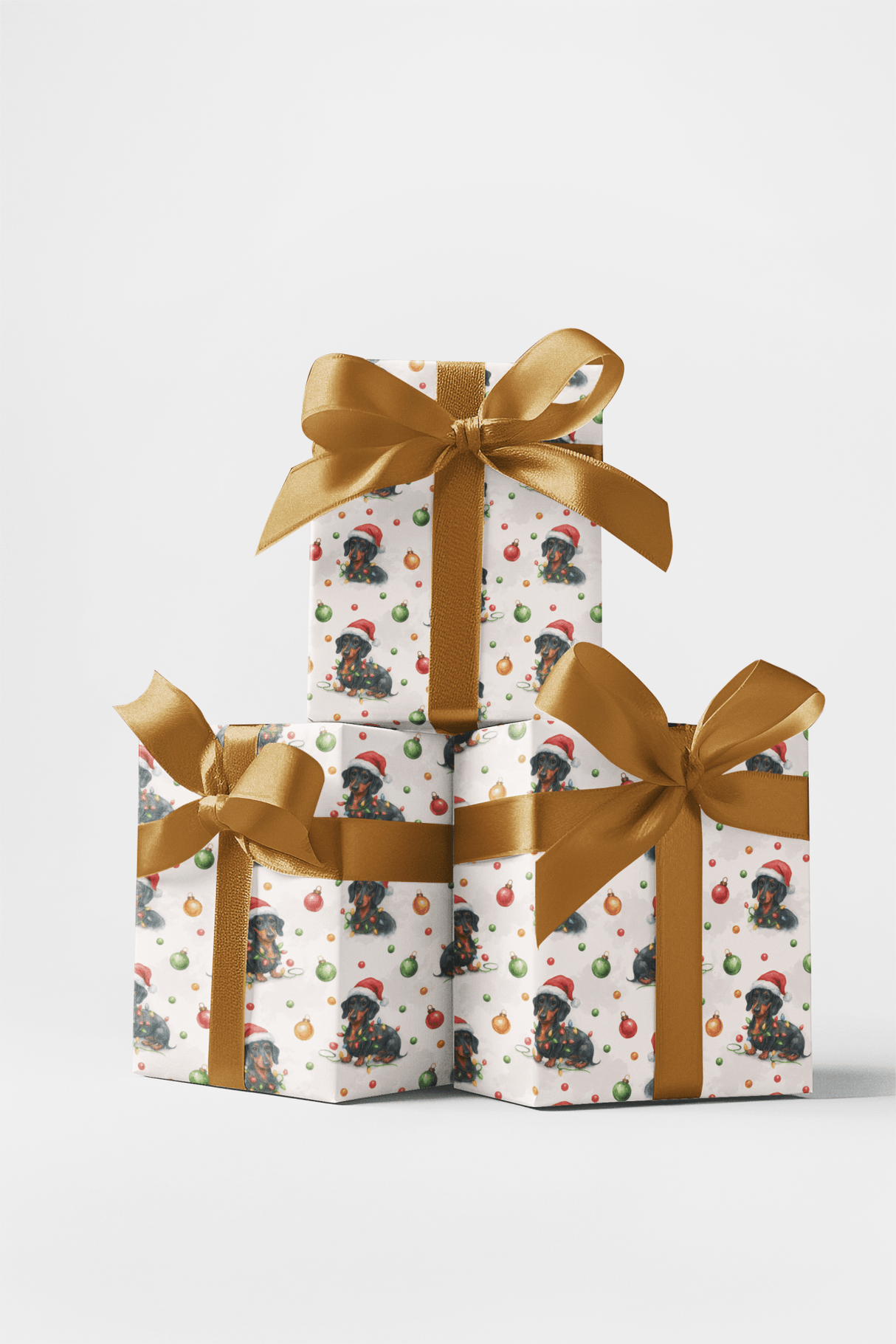 Dachshund Noel Sparkle - London Penny Gift Wrap