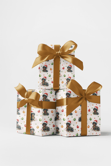 Dachshund Noel Sparkle - London Penny Gift Wrap