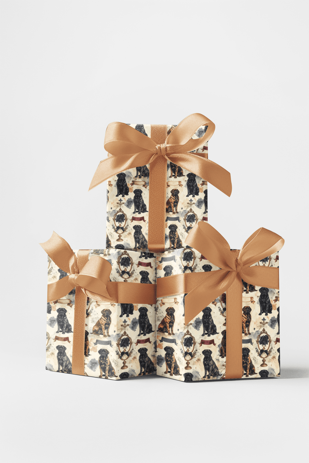 Vintage Dog Show (English Mastiff) Wrapping Paper - London Penny Gift Wrap