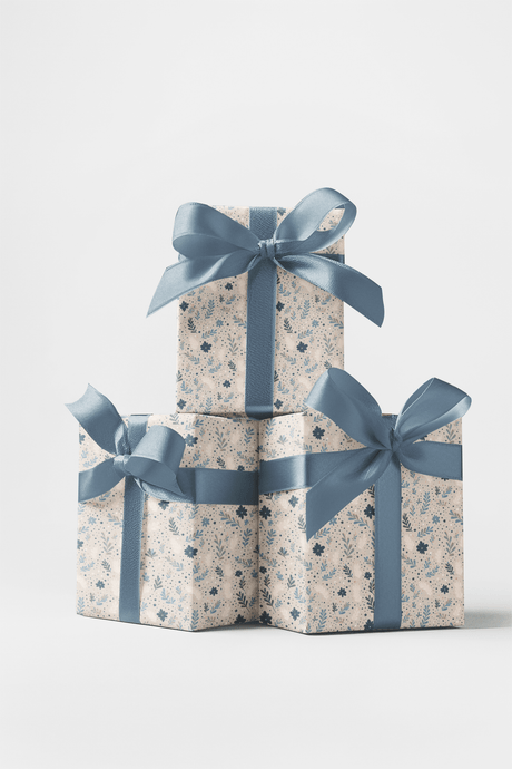 Sapphire Vines - London Penny Gift Wrap