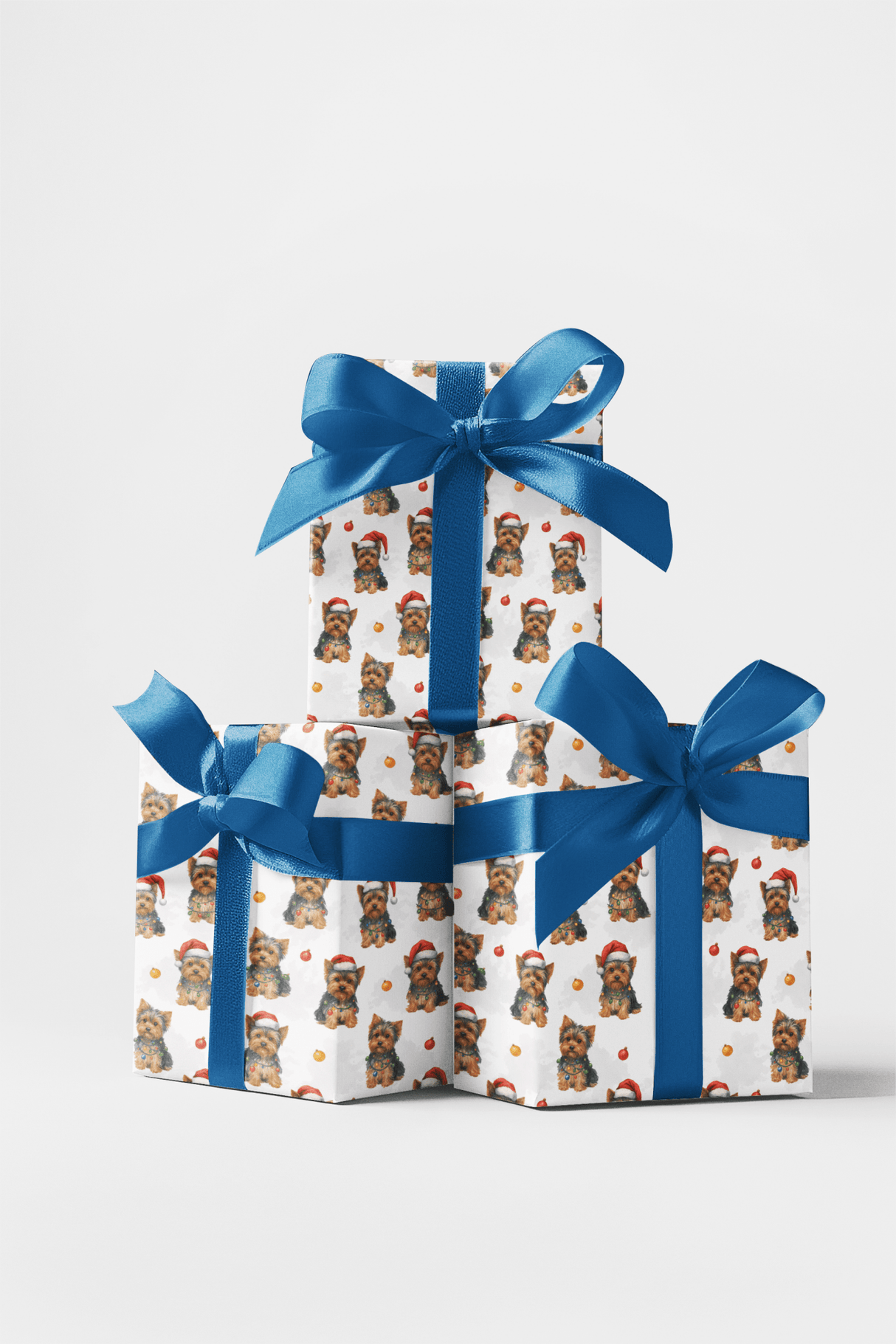 Santa’s Little Yorkie - London Penny Gift Wrap