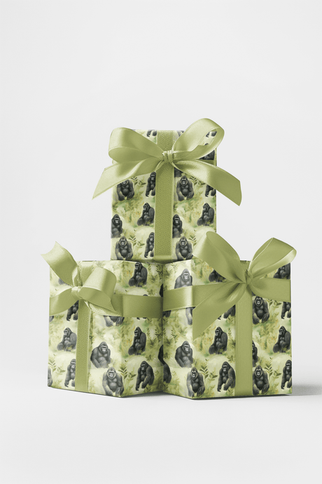 Safari Stroll Gorilla - London Penny Gift Wrap