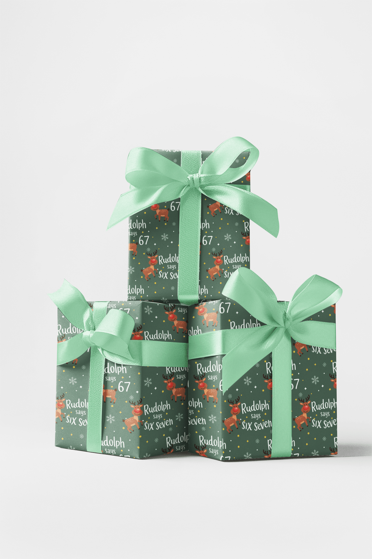 Rudolph Says 67 - London Penny Gift Wrap