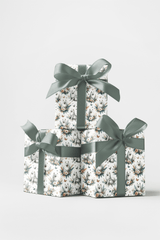 Luxury Botanical Samoyeds Wrapping Paper - London Penny Gift Wrap