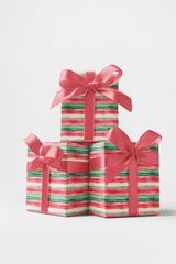 Whispering Winter Stripes - London Penny Gift Wrap