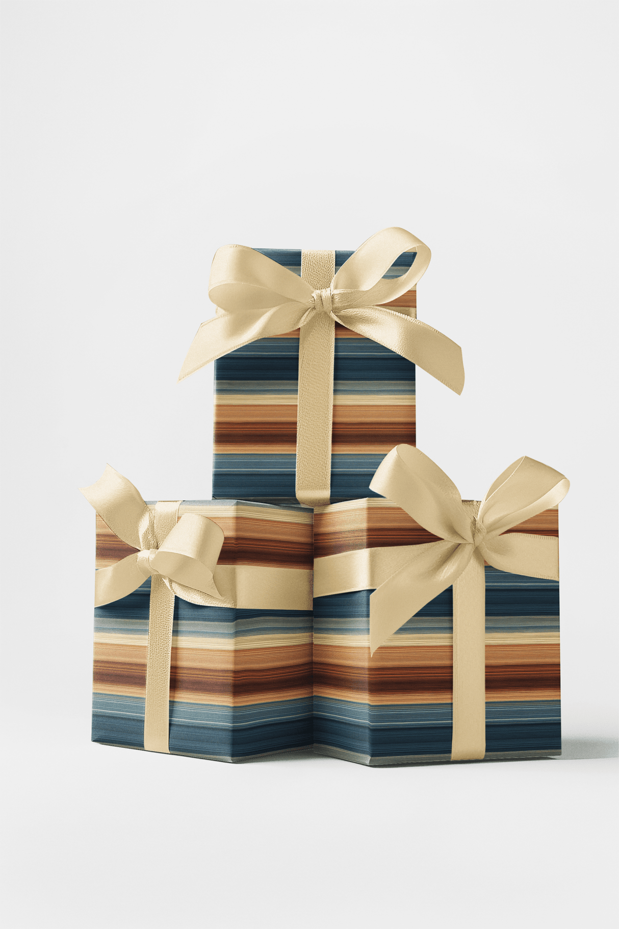 Horizon Seersucker - London Penny Gift Wrap