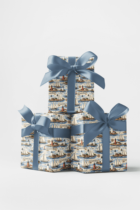 Connecticut Coastal New England - London Penny Gift Wrap