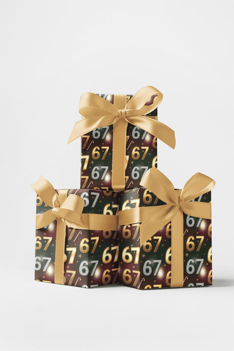 67 Candy Cane Splash - London Penny Gift Wrap