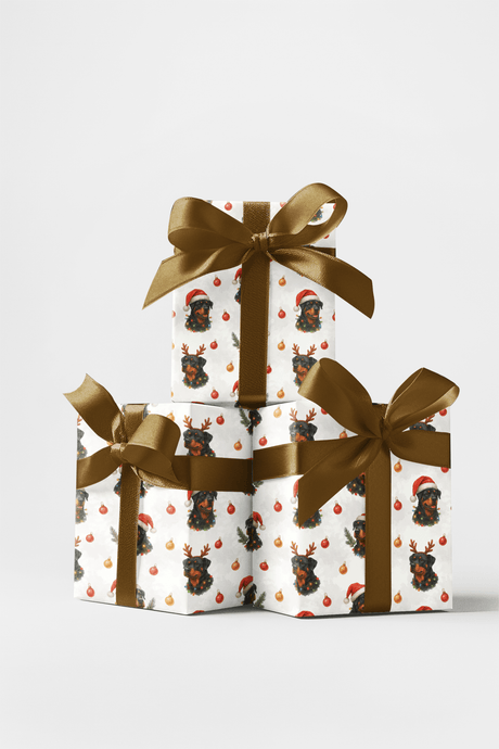 Winter Watch Rottweiler - London Penny Gift Wrap