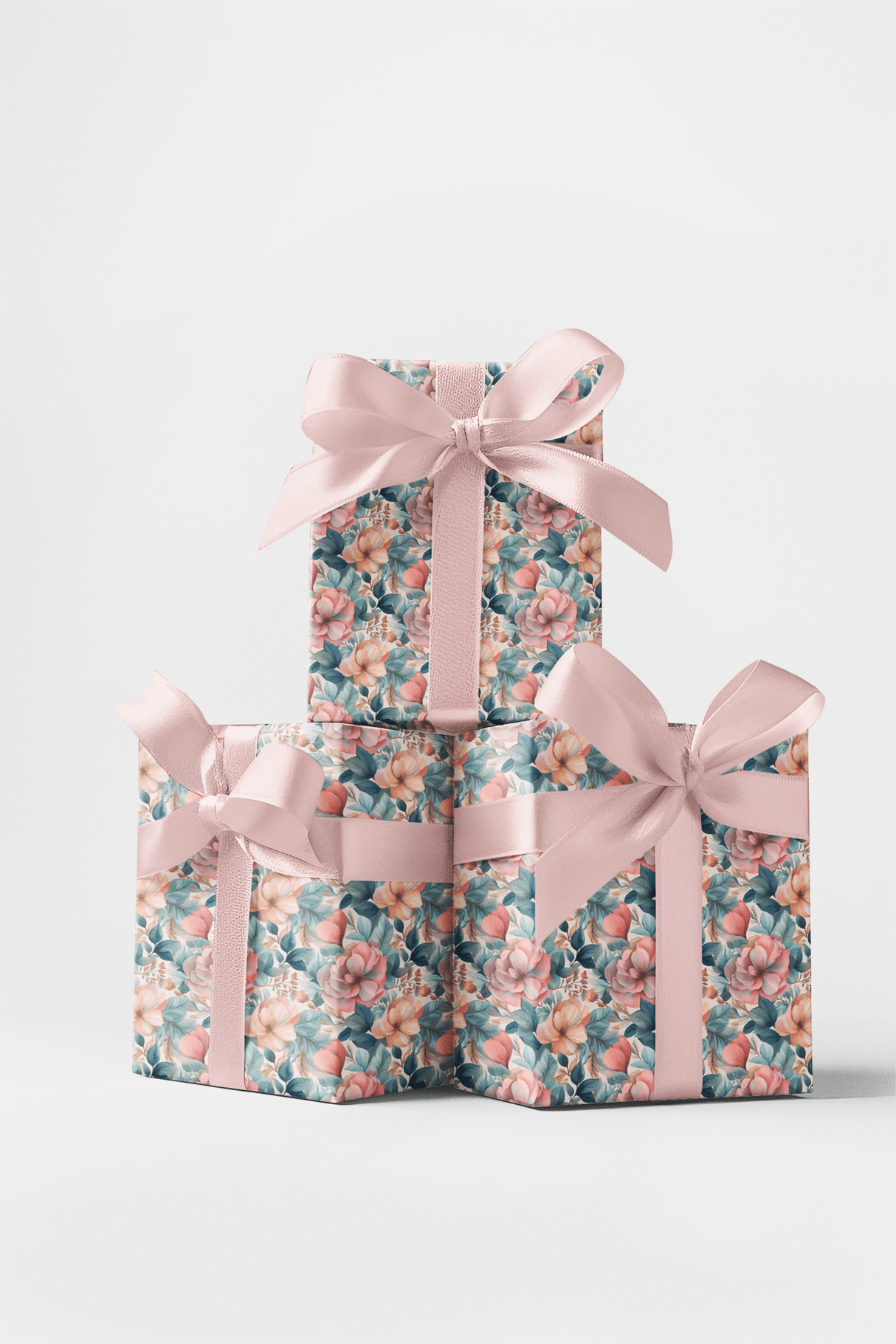 Azure Bloom - London Penny Gift Wrap