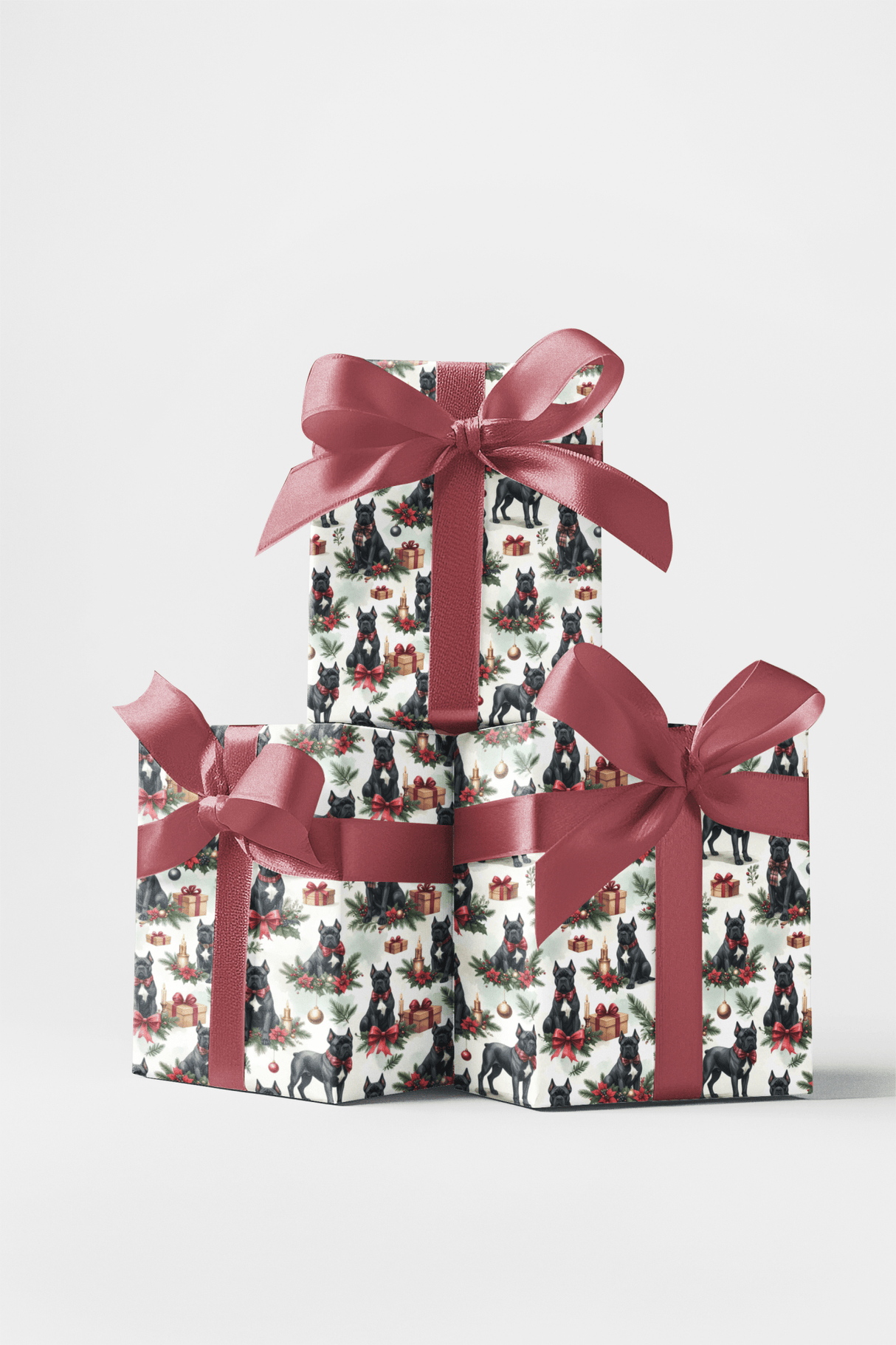 Holiday Presents (Cane Corso) Wrapping Paper - London Penny Gift Wrap