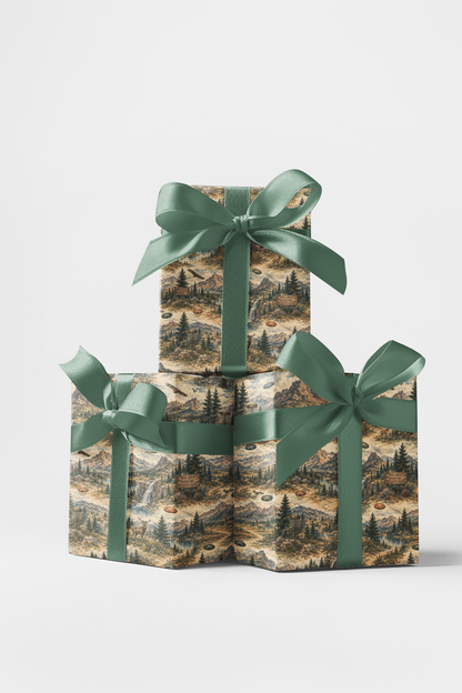 National Park Fairways Wrapping Paper