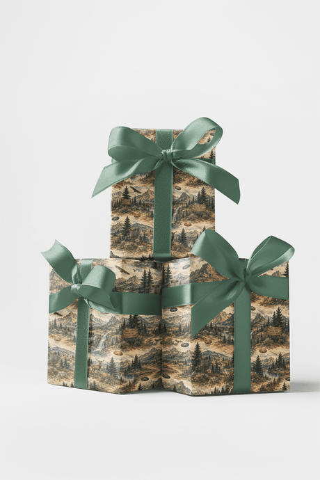 National Park Fairways Wrapping Paper - London Penny Gift Wrap