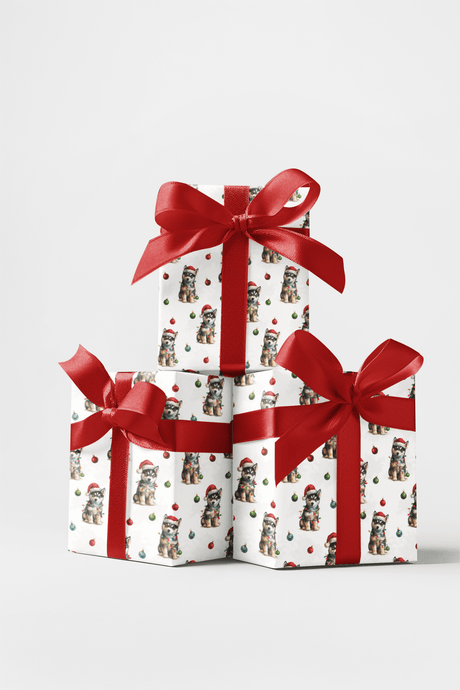 Howly Jolly Huskies - London Penny Gift Wrap