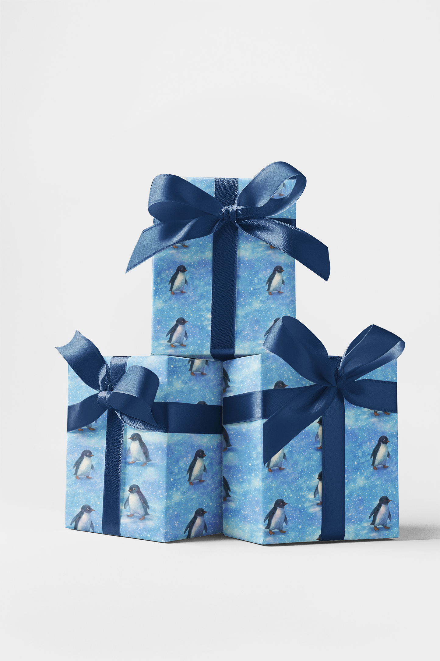 Penguins in the Snow