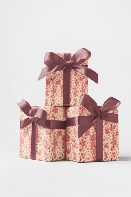 Cherry Blossom Drift - London Penny Gift Wrap