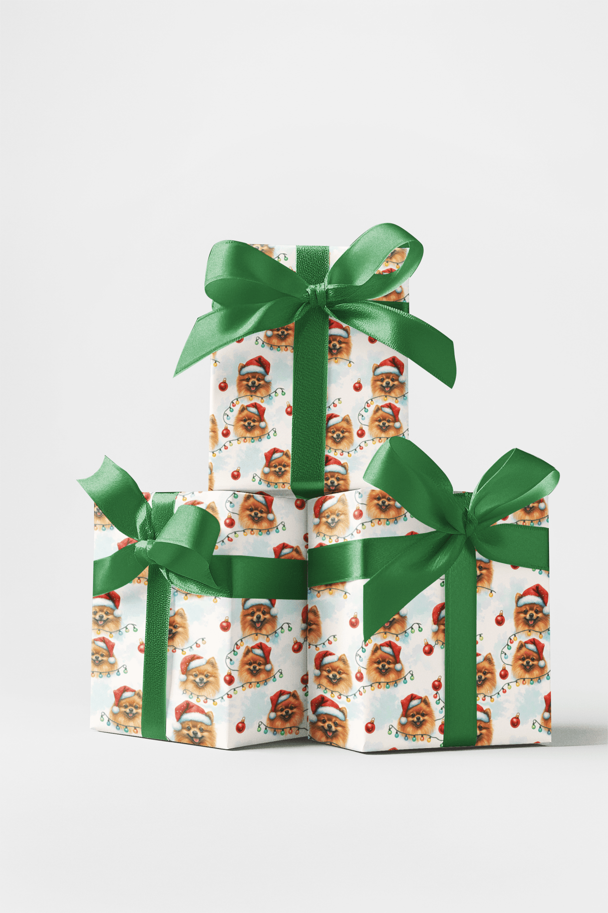 Merry Little Poms - London Penny Gift Wrap