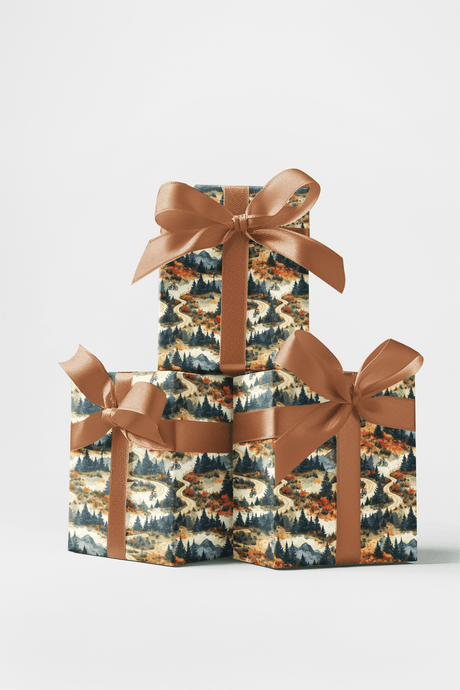 Trail Builder's Journal Wrapping Paper - London Penny Gift Wrap