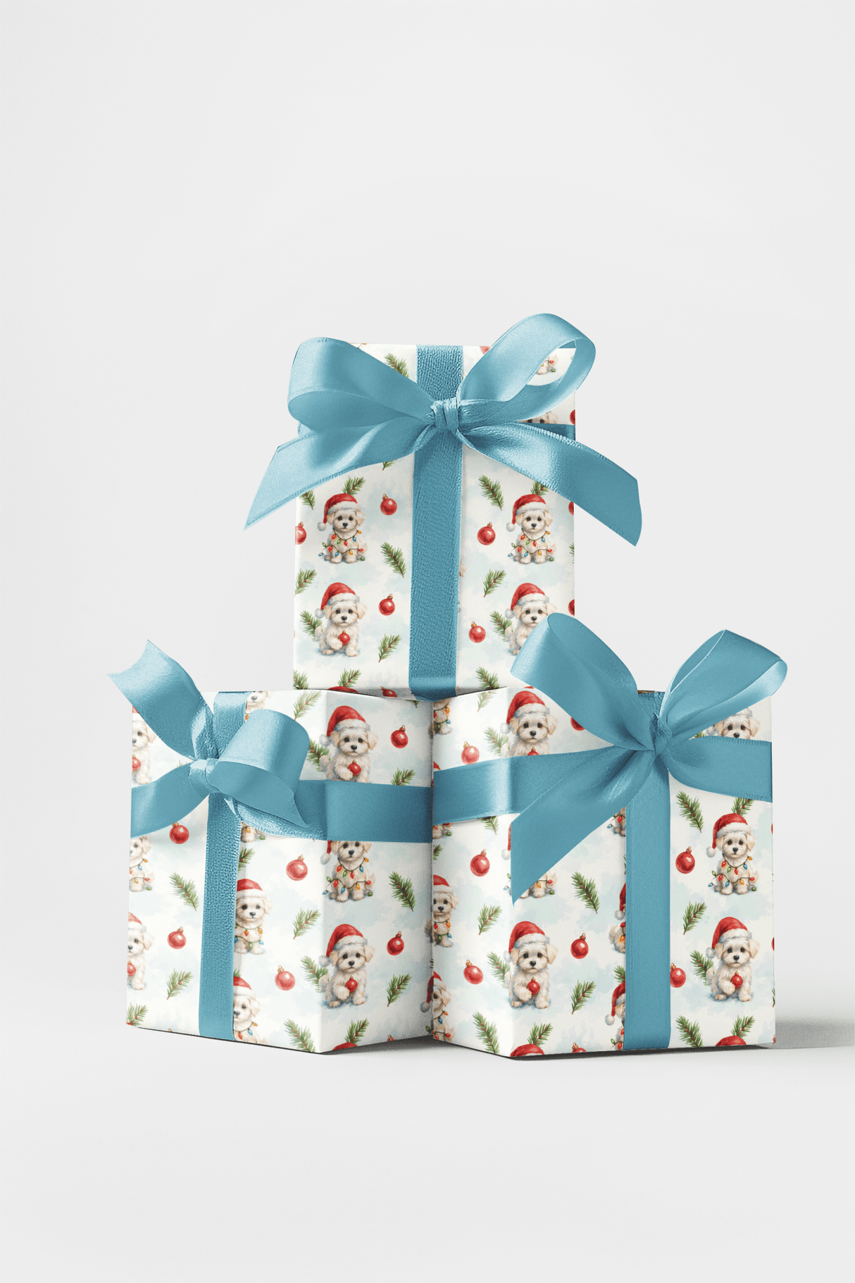 Frosty Paws & Holly Jaws - London Penny Gift Wrap
