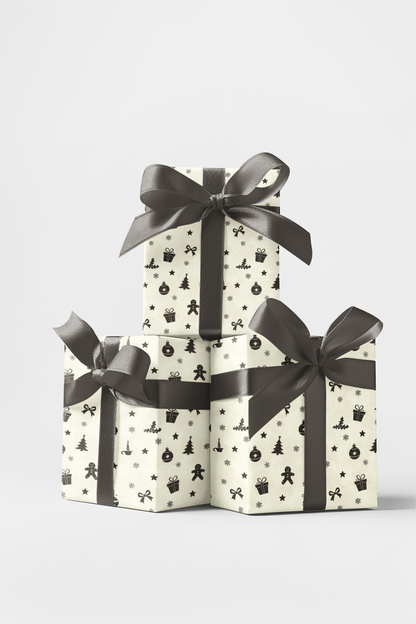 Monochrome Holiday Silhouettes