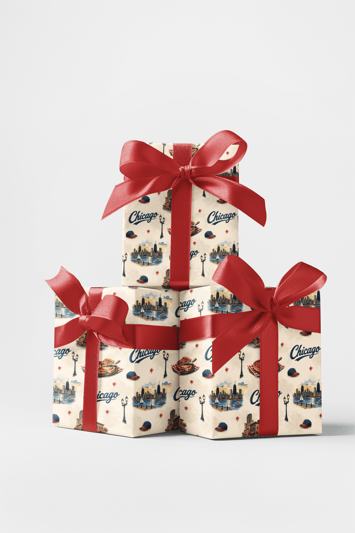 Chicago Windy City Blues - London Penny Gift Wrap
