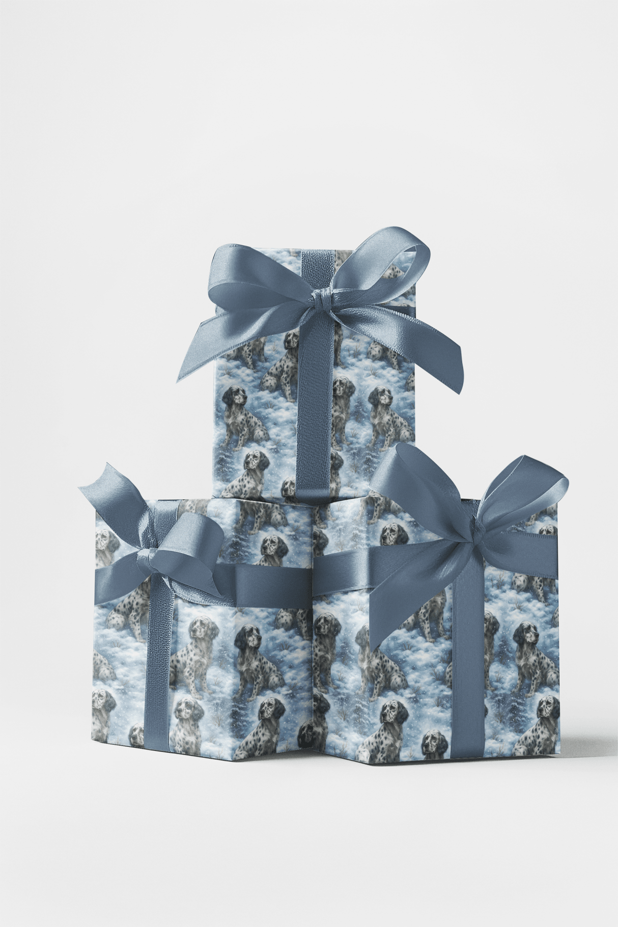 Snowy Spots & Cheer - London Penny Gift Wrap