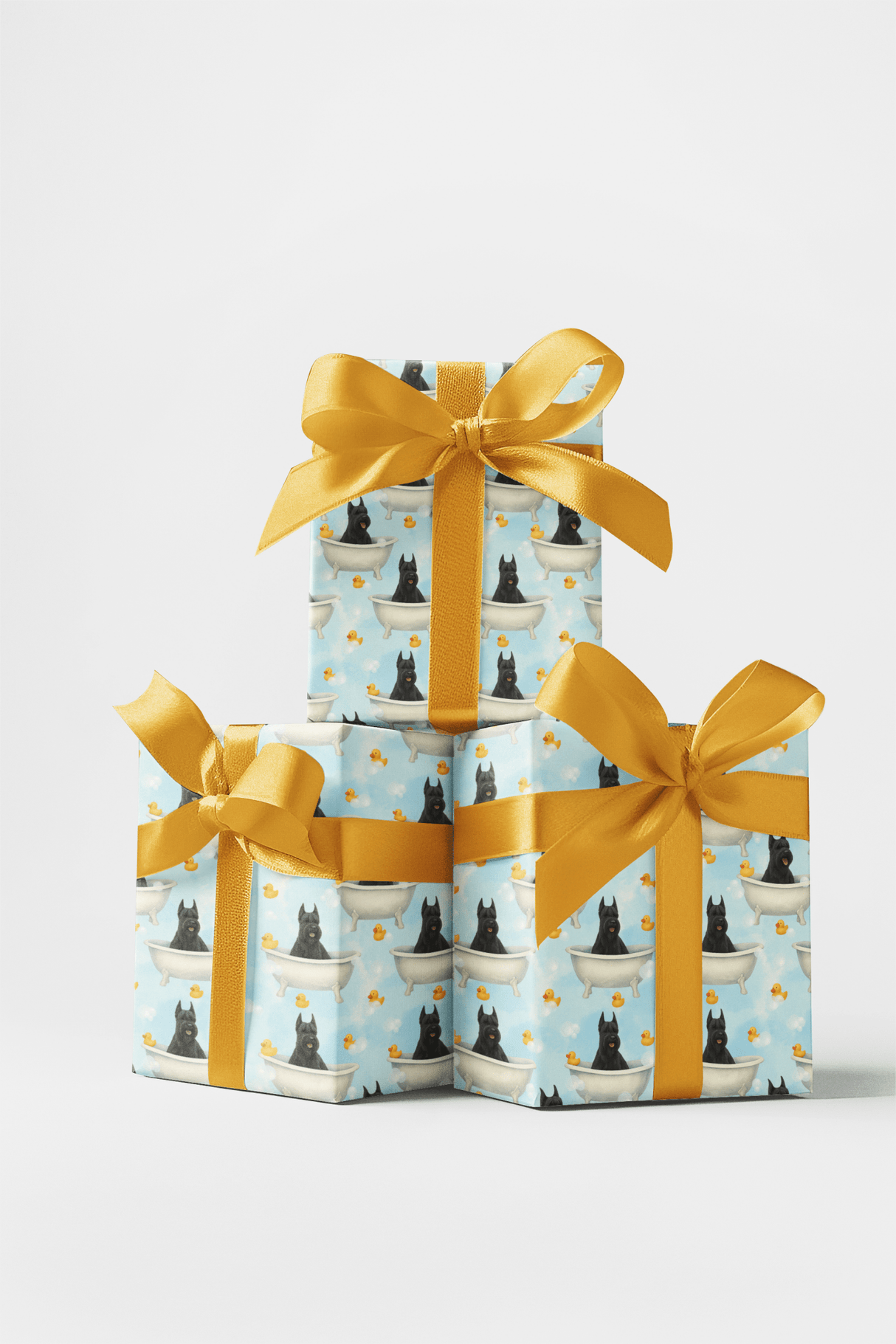 Rubber Ducky Giant Schnauzer Splash - London Penny Gift Wrap